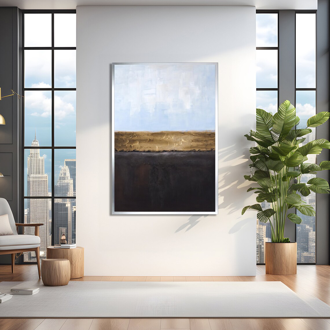 Modern Abstract Landscape, Minimalist Wall Art - Image 3