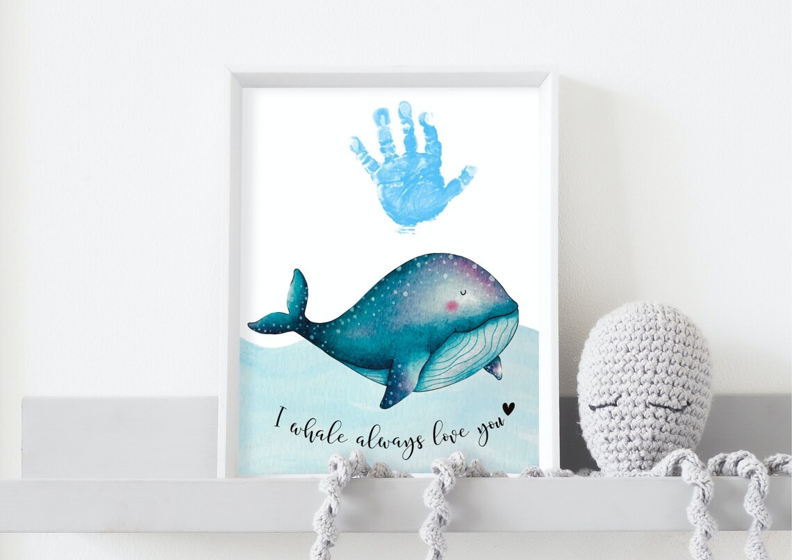 Whale Handprint Picture, I Love You Always Poster - Image 4
