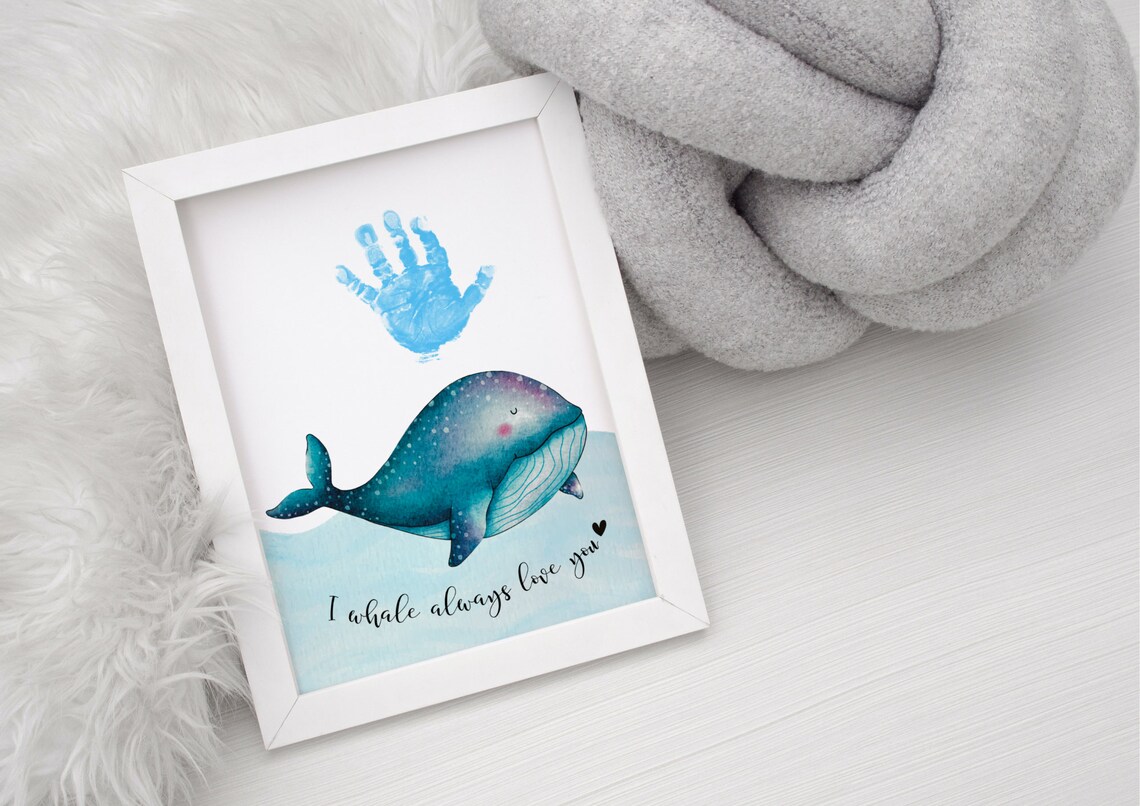 Whale Handprint Picture, I Love You Always Poster - Image 3