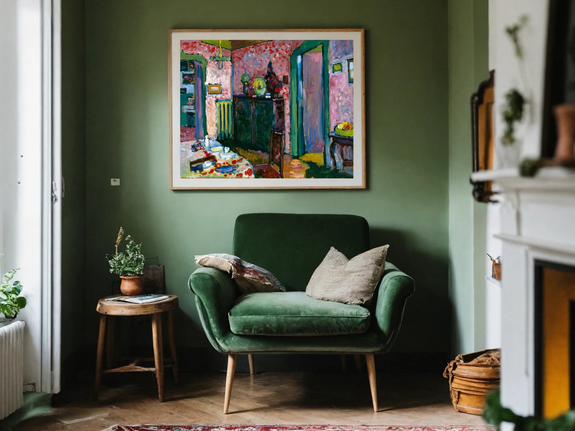 Kandinsky Colorful Interior Fauvist Expressionist Art Poster - Image 5