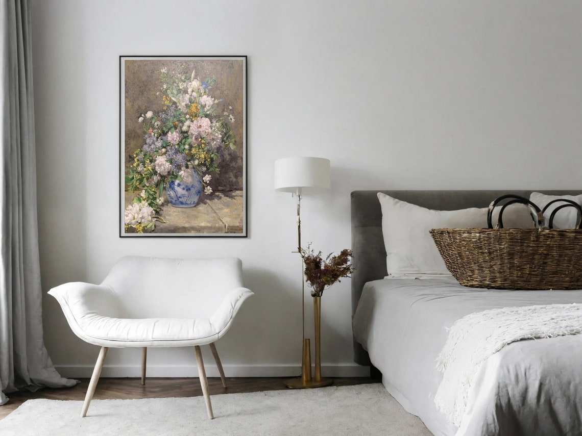Pierre Auguste Renoir Spring Bouquet Floral Still Life Painting Print - Image 8
