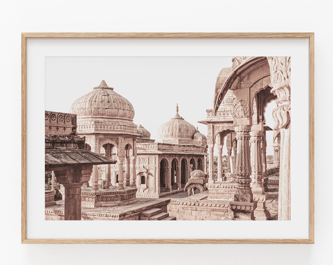India City Temple Photography Travel Poster
