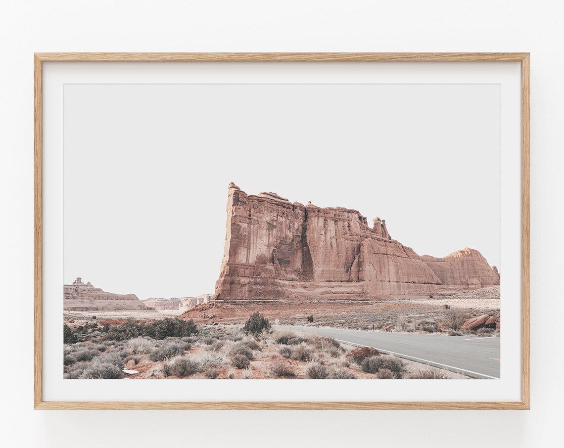 Desert Southwestern Boho Travel Poster, Mountain Art Print - Image 2