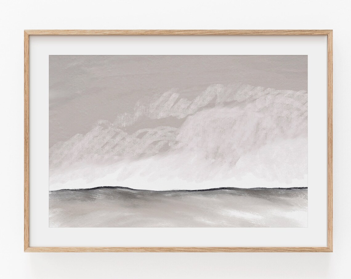 Watercolor Abstract Modern Minimalist Wall Art Print - Image 4