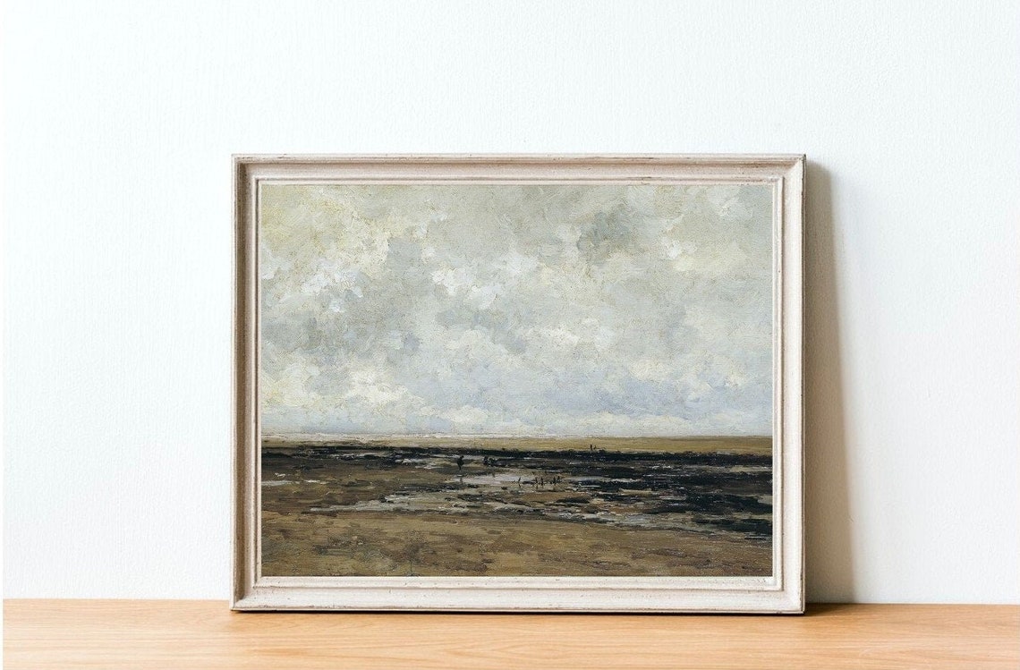 Moody Seascape Vintage Minimalist Art Print - Image 4