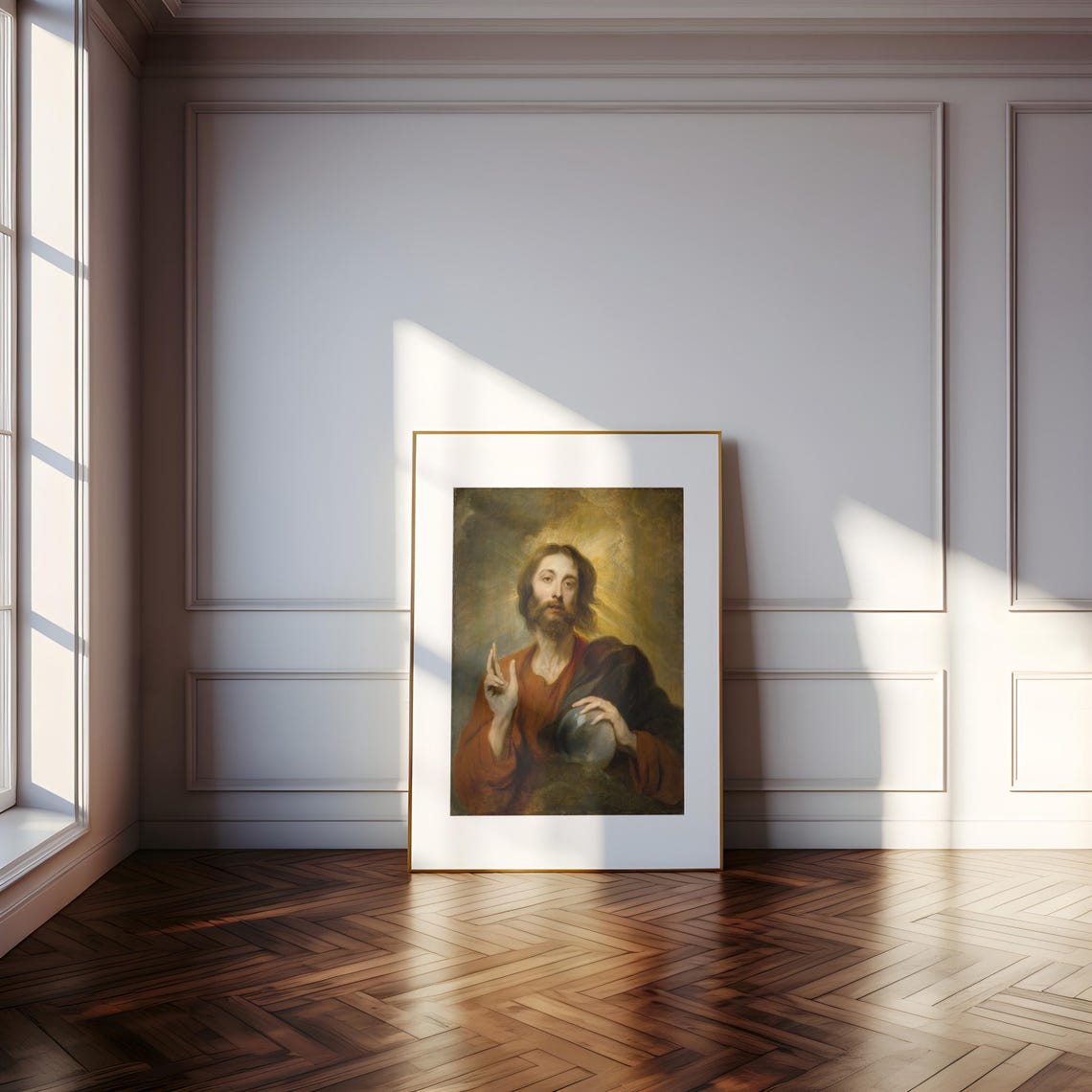 Anthony van Dyck Christ as Saviour of the World 1620 Religious Poster - Image 5