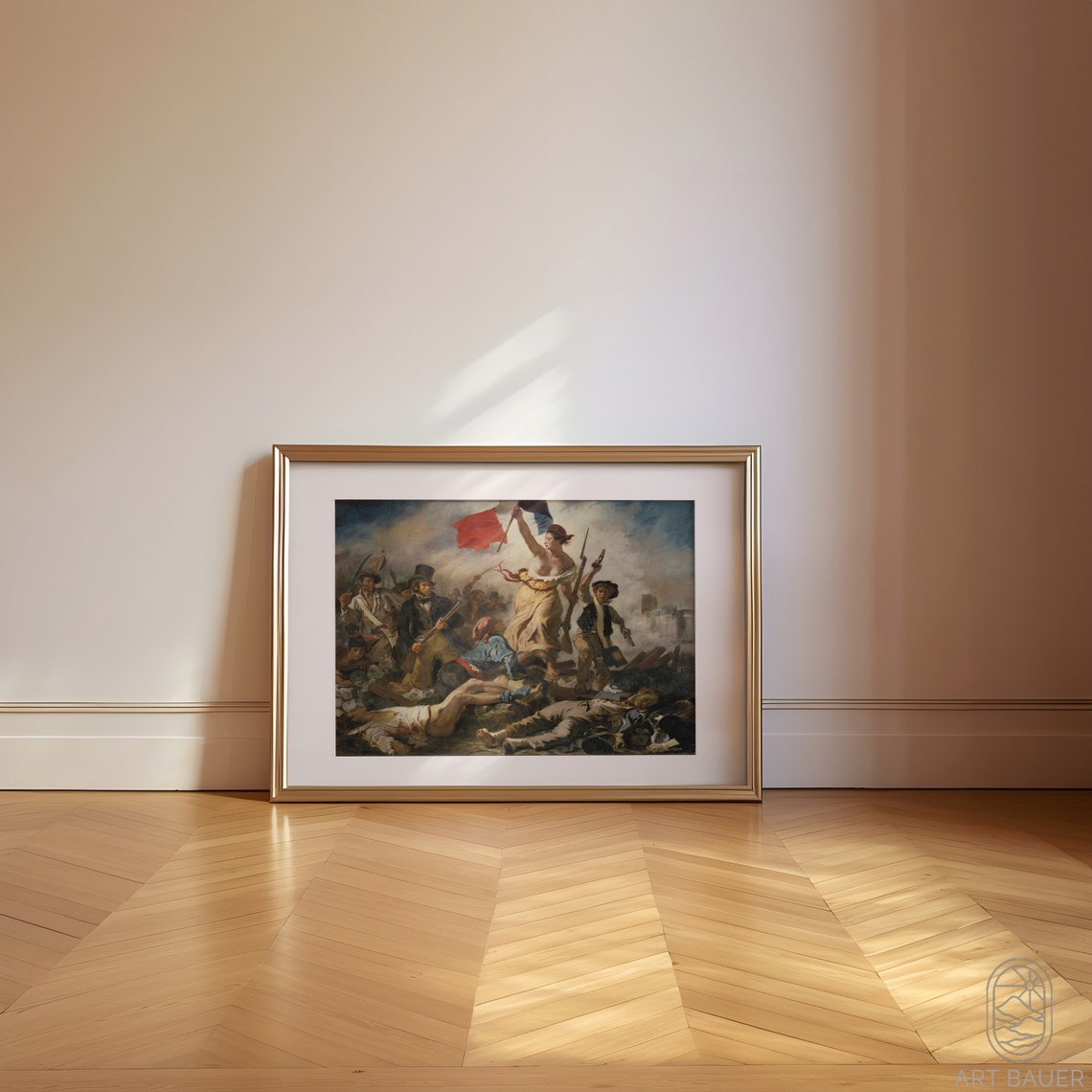 Eugene Delacroix Liberty Leading People 1830 Revolution Classic Poster - Image 3
