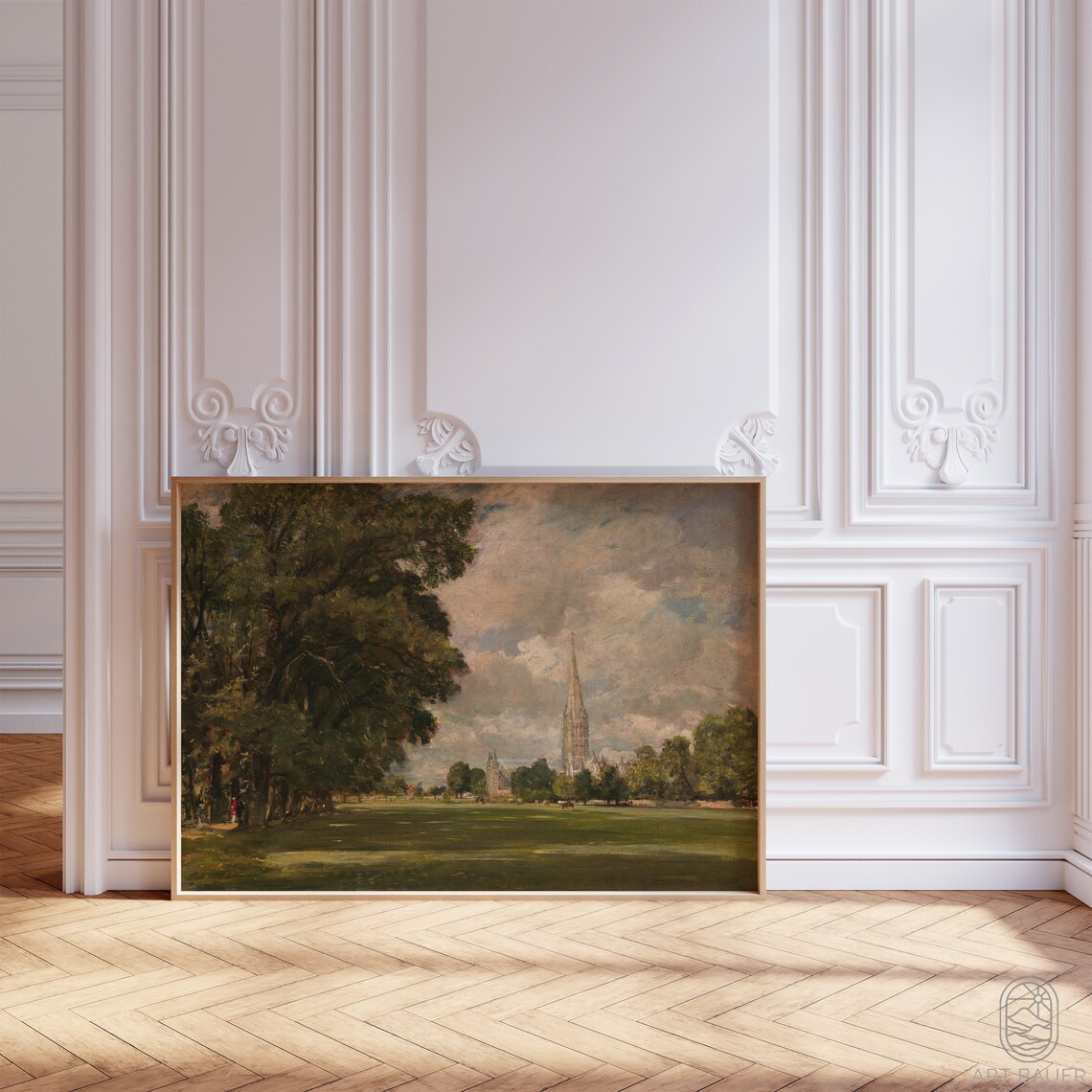 John Constable Salisbury Cathedral Spire Parkland Classic English Poster - Image 4