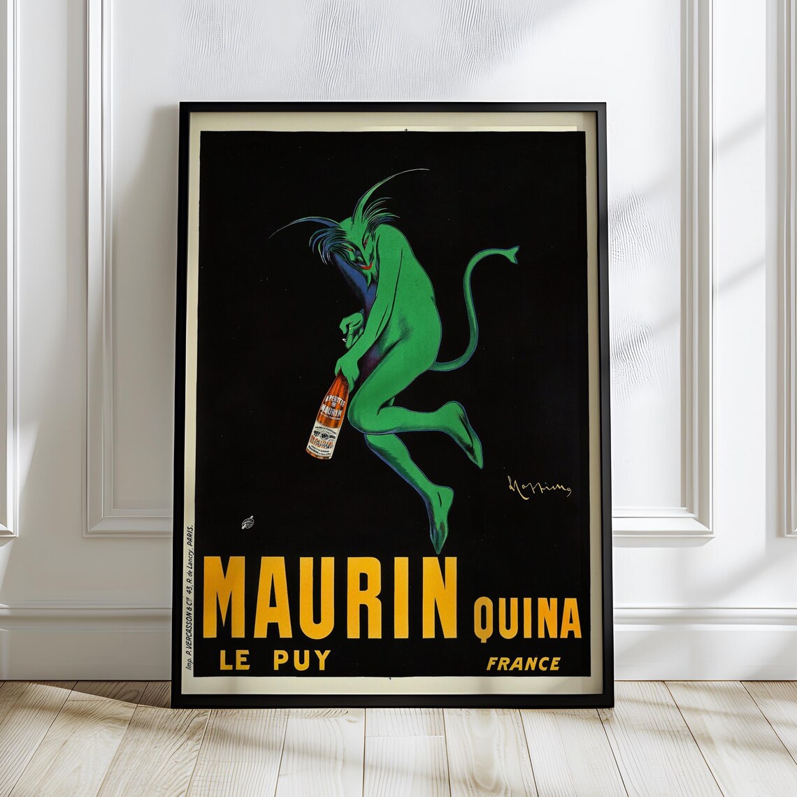 Maurin Quina Vintage French Absinthe Devil Art Print