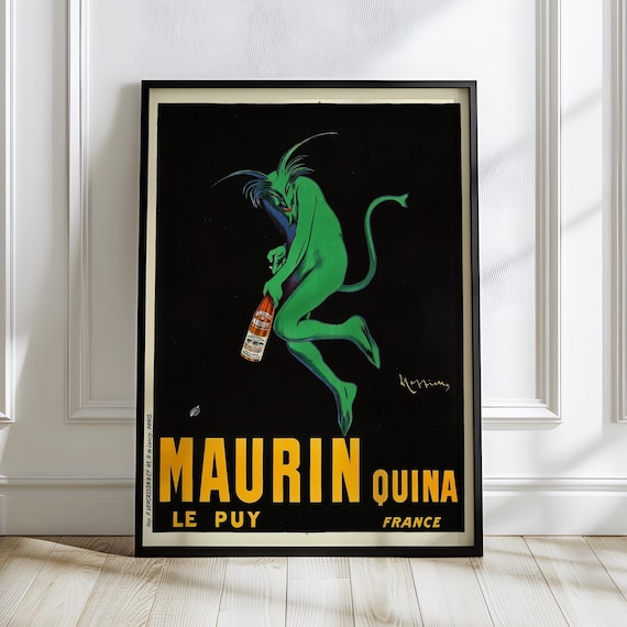 Maurin Quina Vintage French Absinthe Devil Art Print