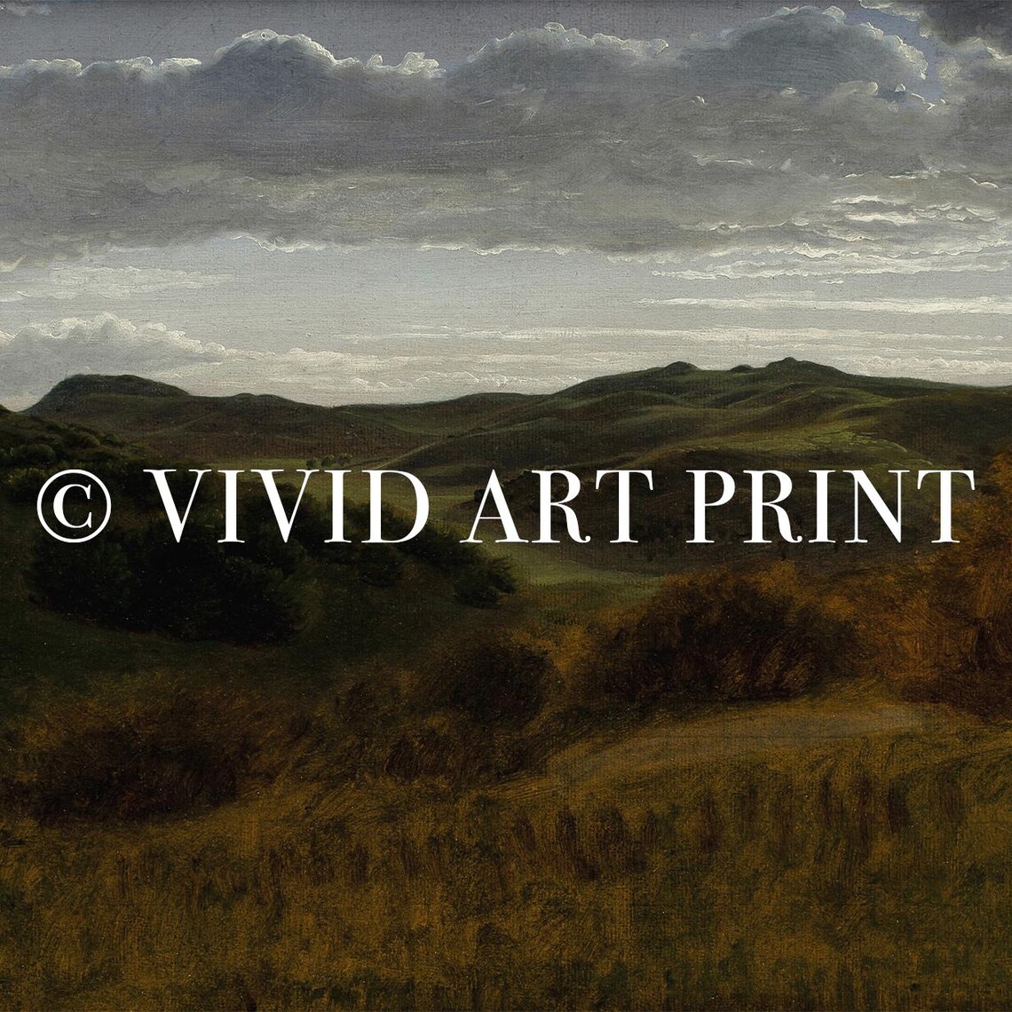 Rustic Countryside Golden Hills Vintage Farmhouse Art Print - Image 4
