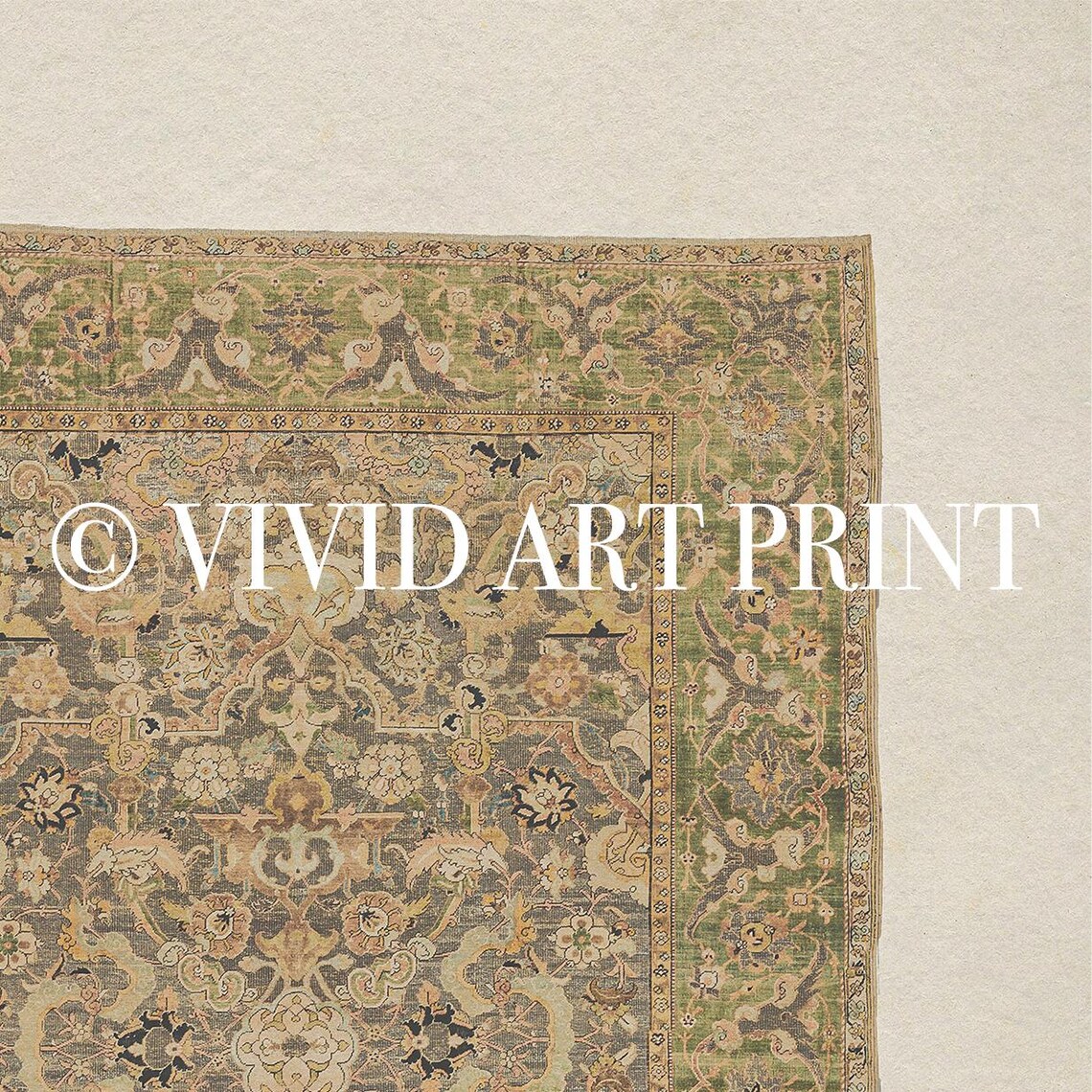 Vintage Textile Wall Art, Antique Tapestry - Image 4