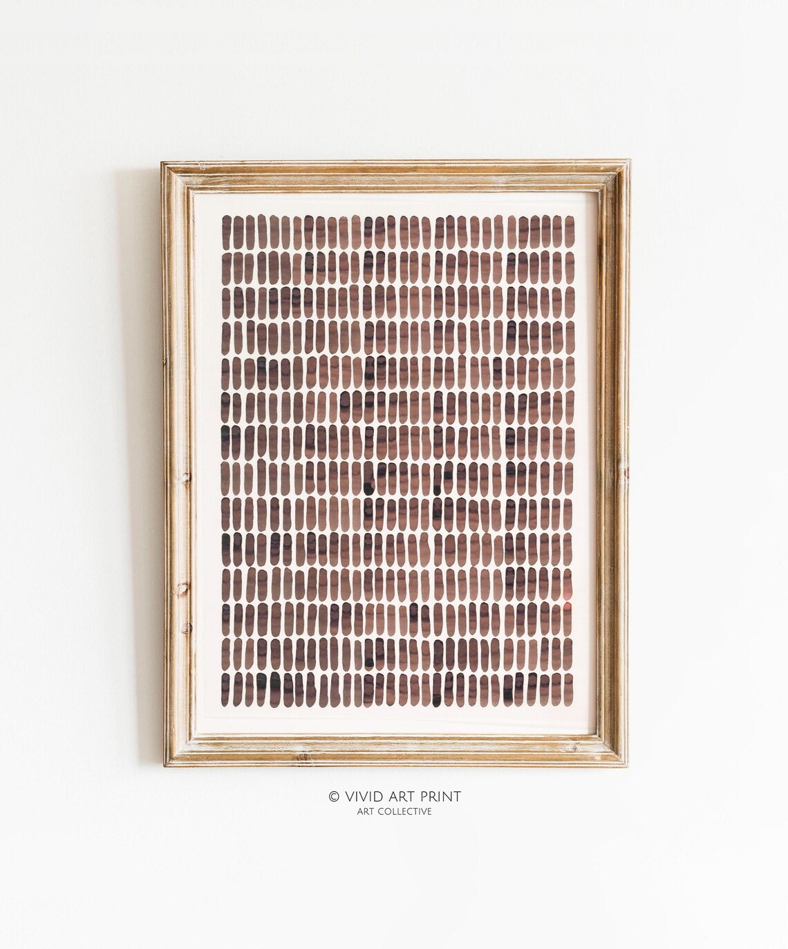 Modern Abstract Pattern, Vintage Minimalist Meditative Strokes - Image 2