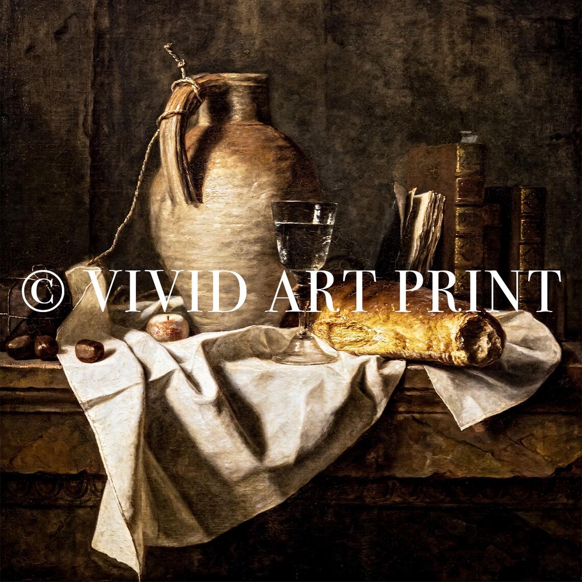 Vintage Rustic Still Life, Baroque Home Decor - Image 4