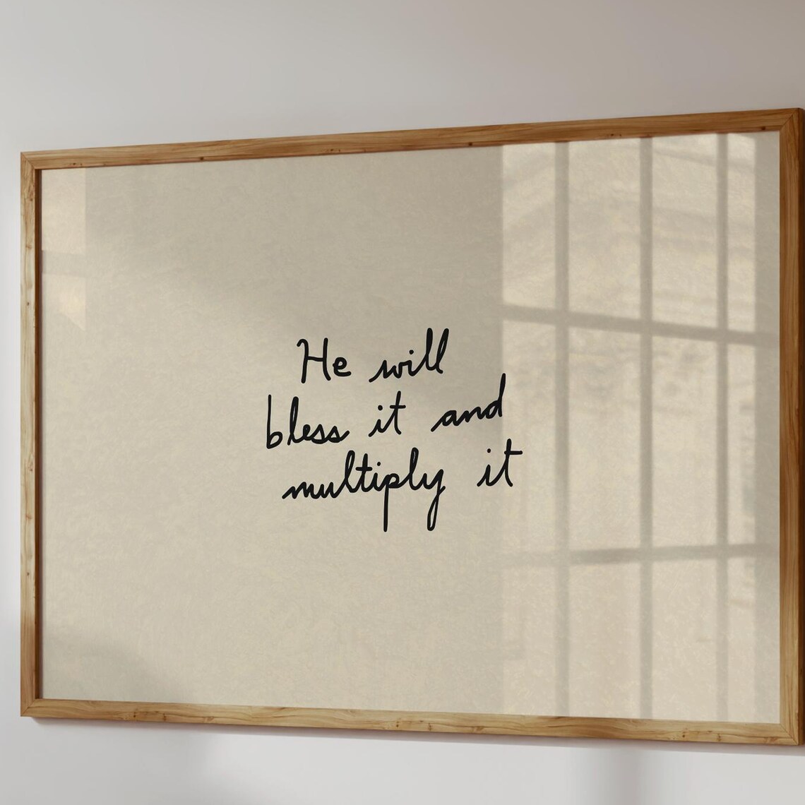 Jesus Feeds 5000 Minimalist Christian Art Print