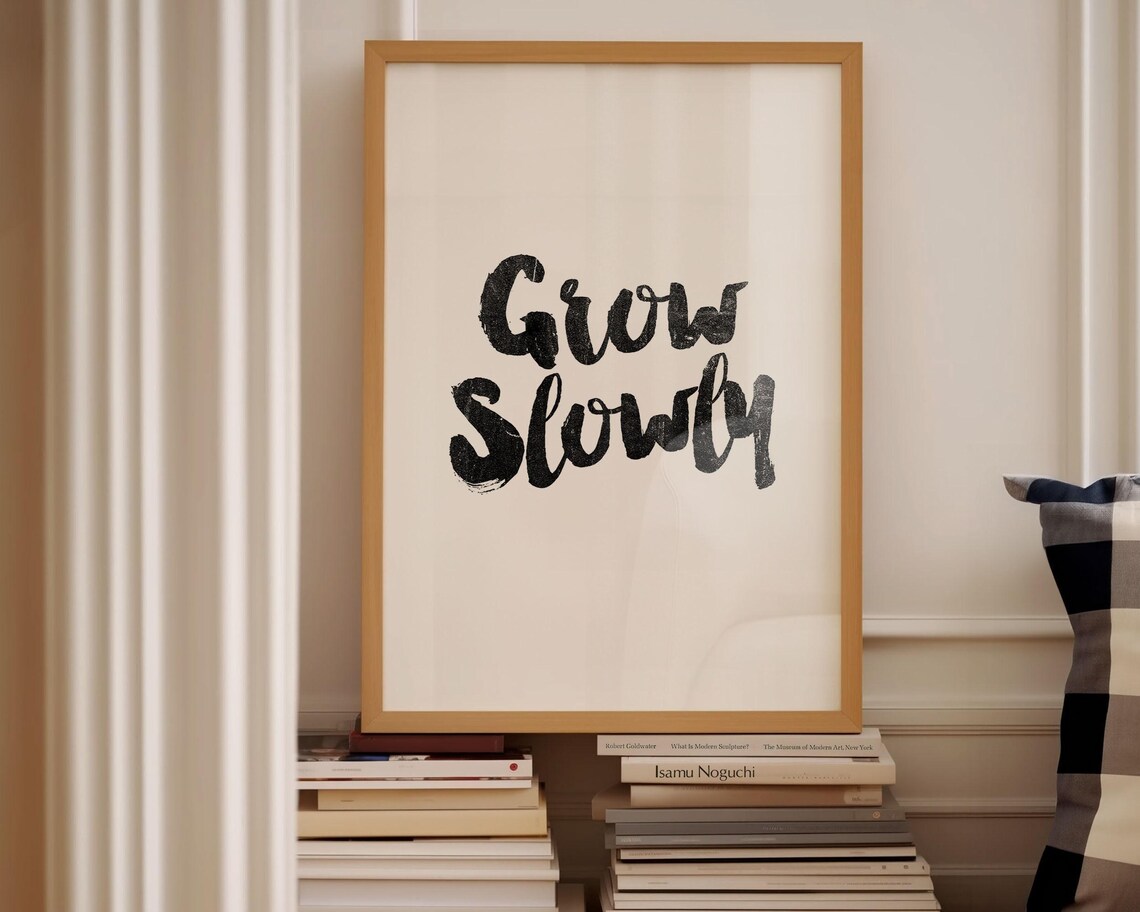 Nursery Typography Quote Poster, Black and White - Image 2
