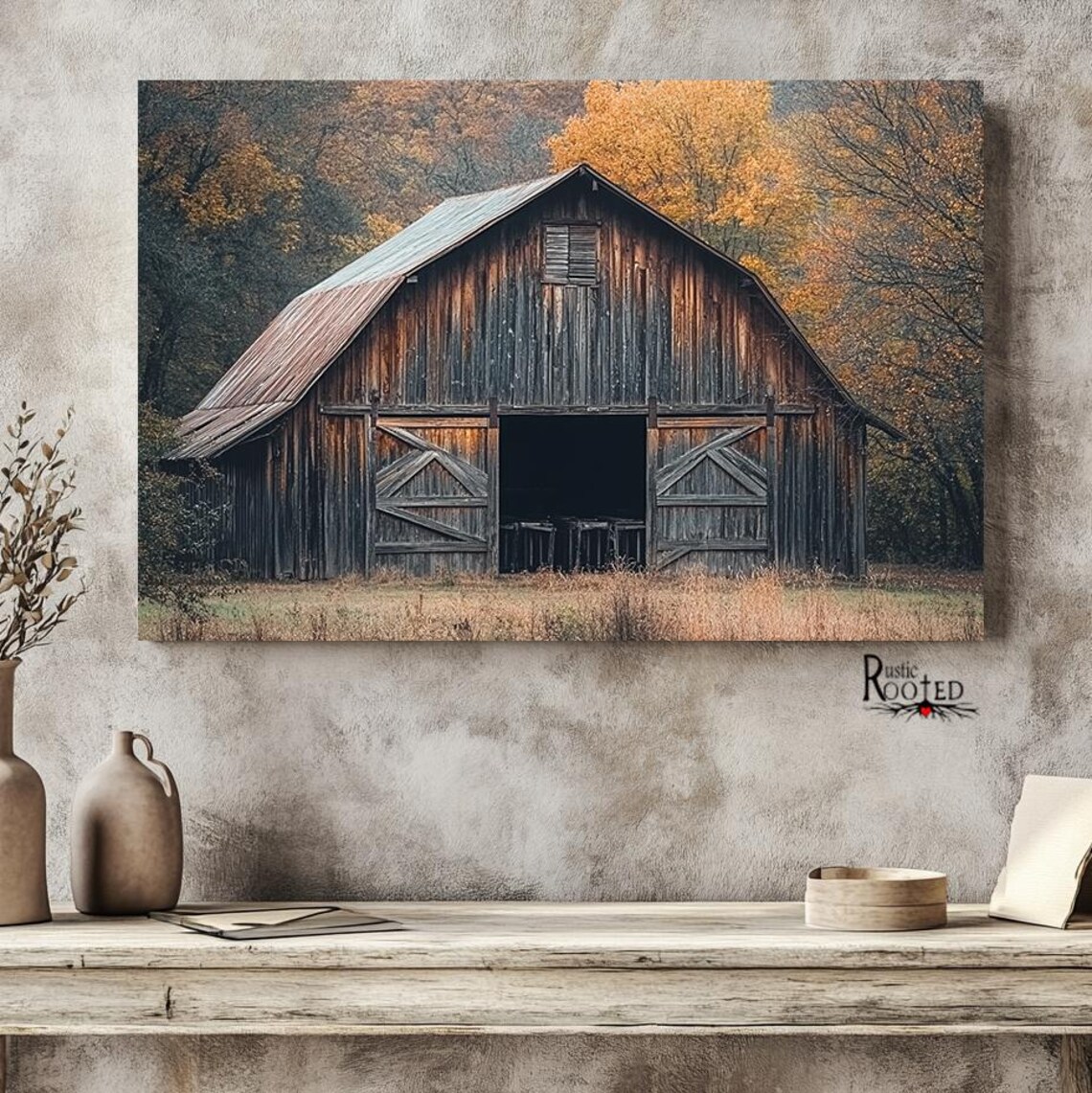 Weathered Rustic Barn Photo, Modern Farmhouse Art Print - Image 3