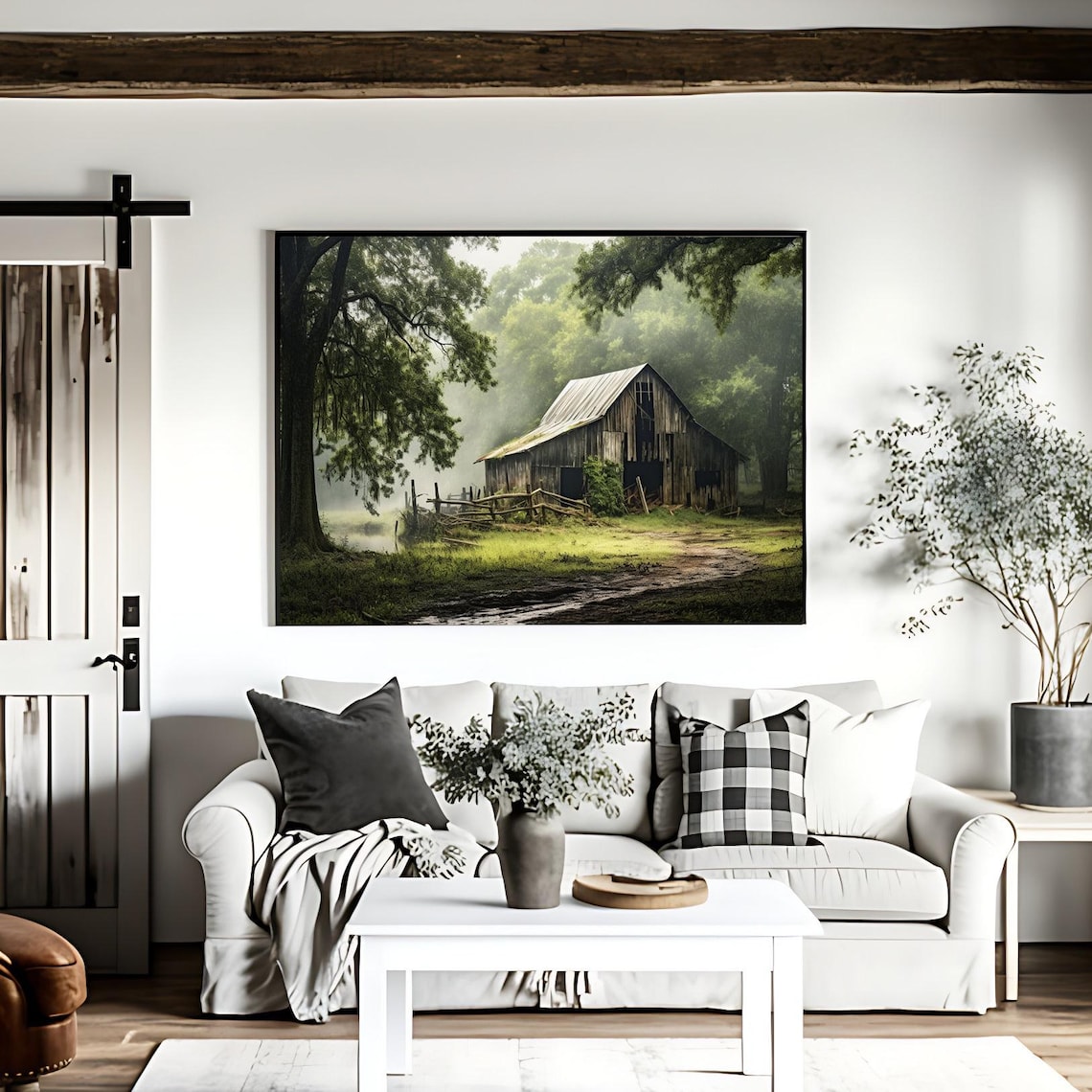 Old Barn Rustic Farmhouse Country Wall Art Print - Image 3