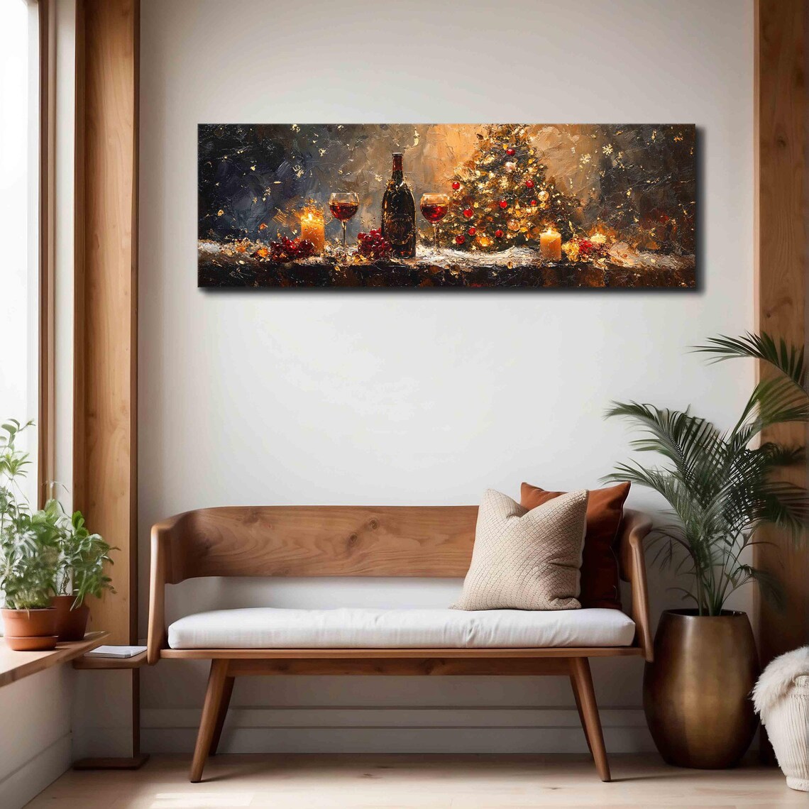 Christmas Wall Art, Horizontal Holiday Art Print - Image 4
