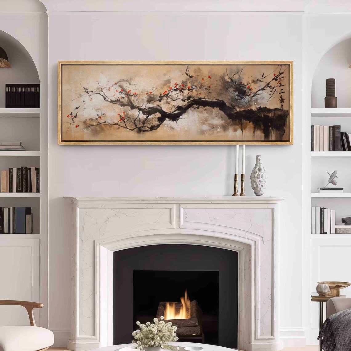 Japanese Wabi Sabi Nature Painting, Art Print - Image 3