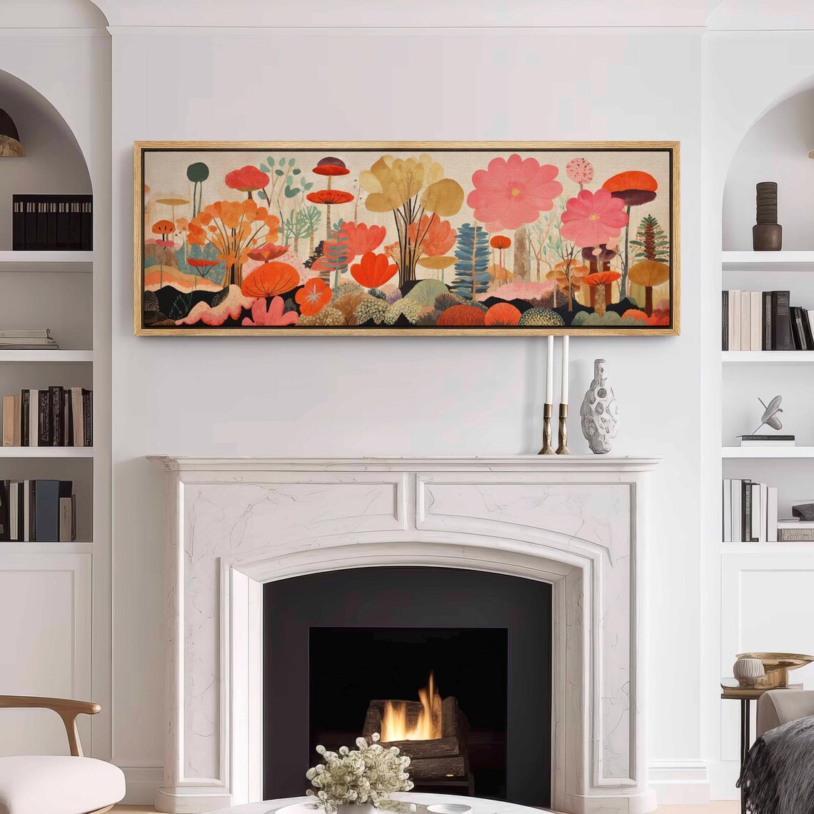 Mid-Century Modern Botanical Floral Art Print - Image 3