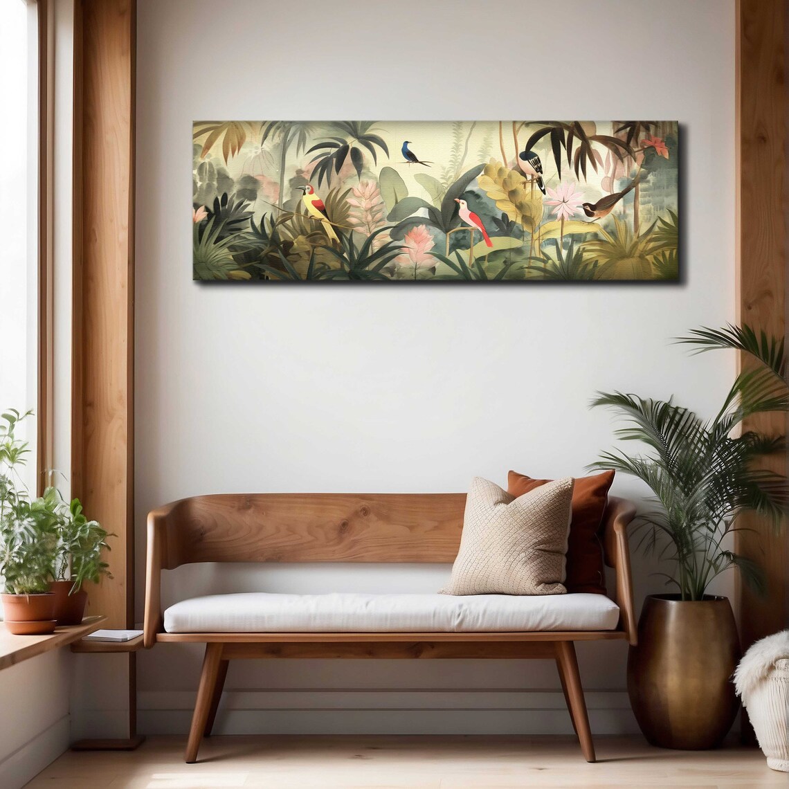 Panoramic Floral Botanical Modern Wall Art Poster - Image 4