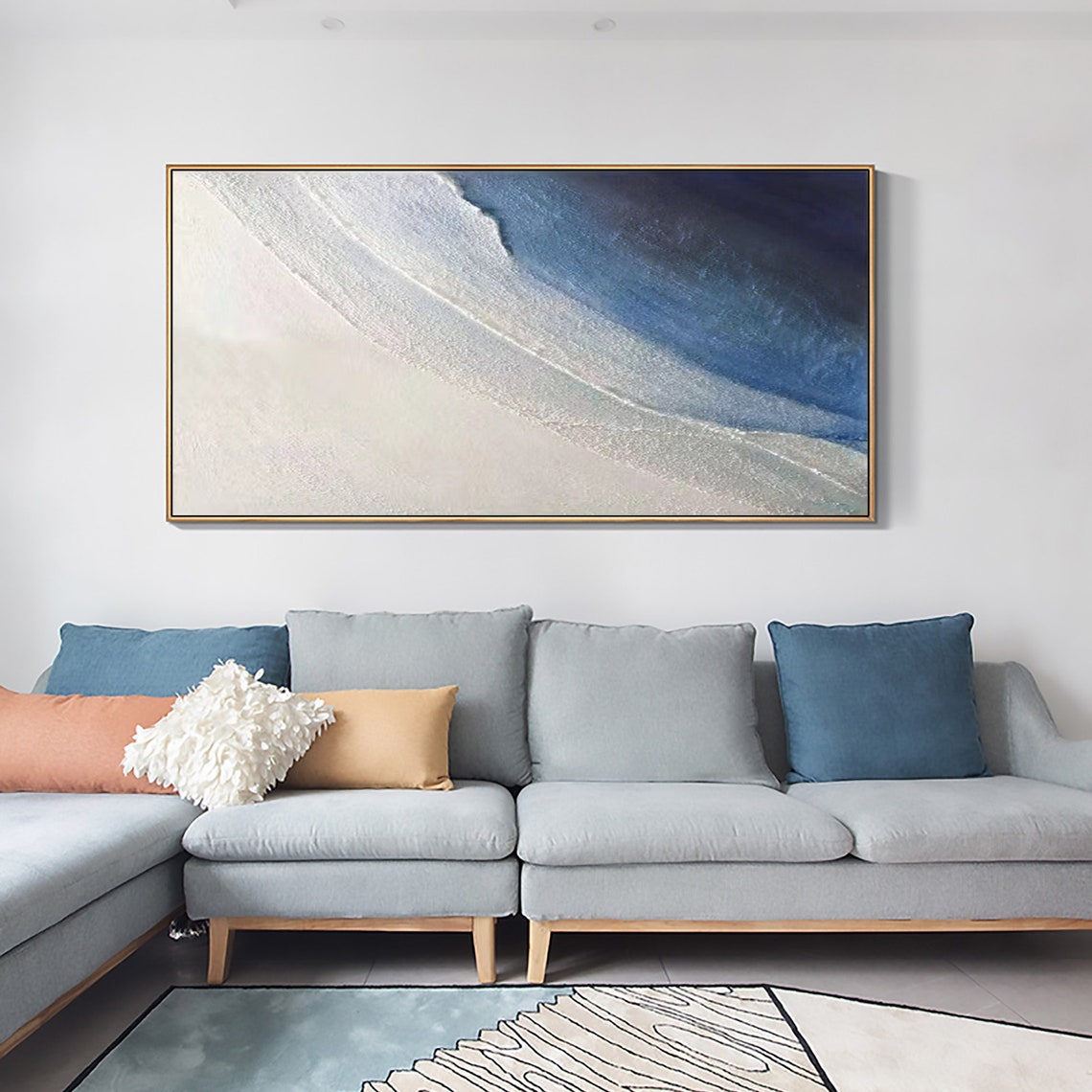 Gentle Ocean Waves Curving Along a Pristine White Beach Poster - Image 6