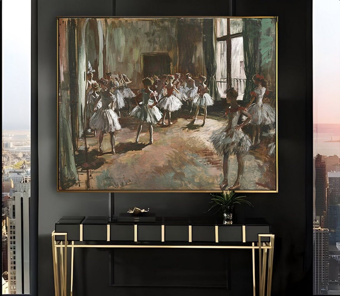 Ballerinas Resting Between Rehearsals in a Studio Art Poster