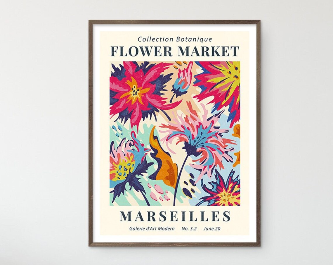 Flower Market Botanical Exhibition Poster Art Print - Image 6