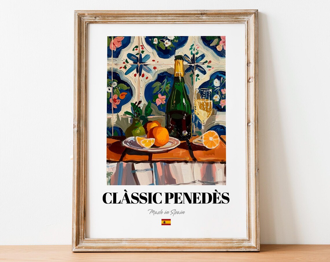 Vintage Clssic Peneds Bottle Print Poster Wine Art For Homes And Bars