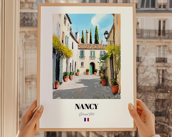 Nancy Grand Est France Wall Decor Oil Painting Reproduction Print Friend Gift Entryway Art