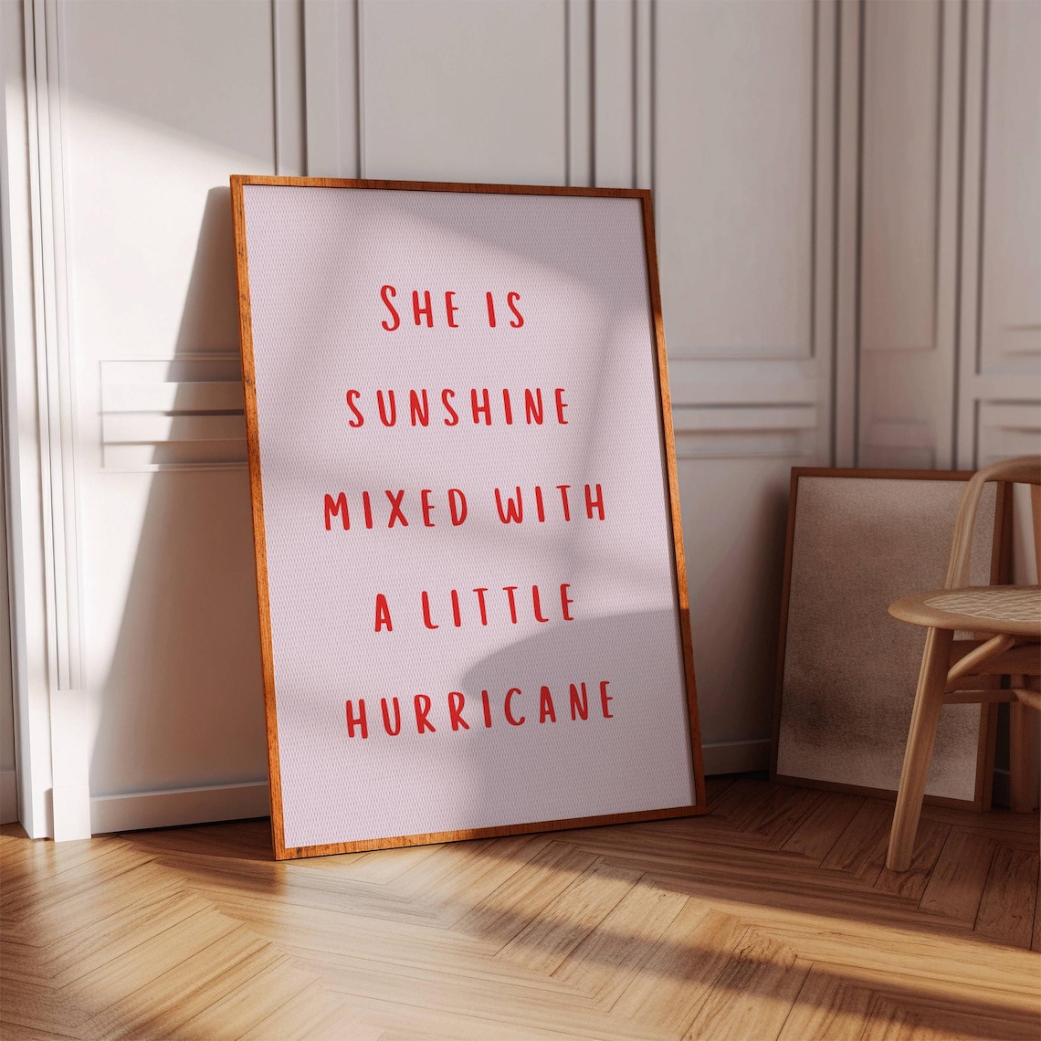 Sunshine Hurricane Quote Print Girly Inspirational Wall Art Digital Download