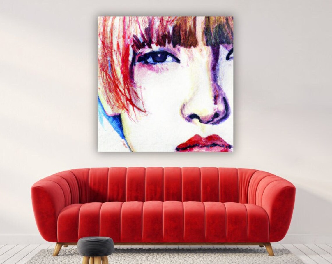 Korean Pop Art Watercolor Wall Decor Art Print - Image 2