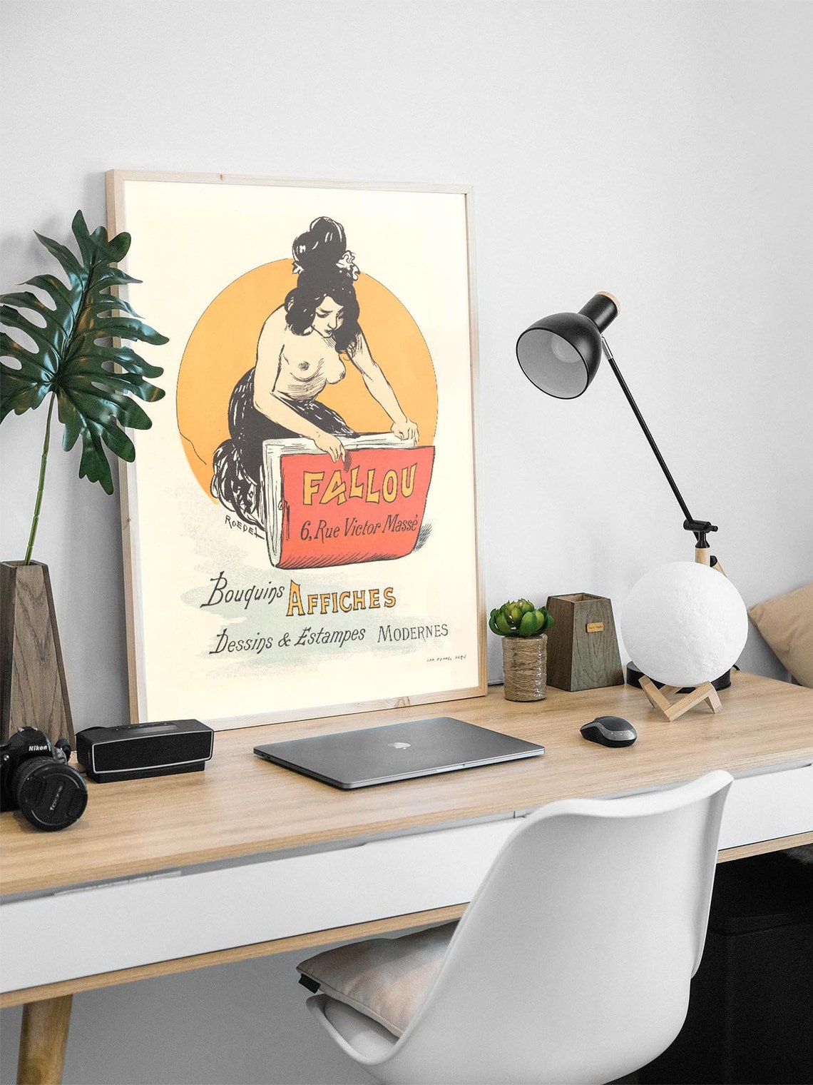 Naked Woman Vintage Poster Vintage Nude Illustration Nu Print Auguste Roedel Art Nude Woman Art Print Naked Woman Home Decor - Image 3
