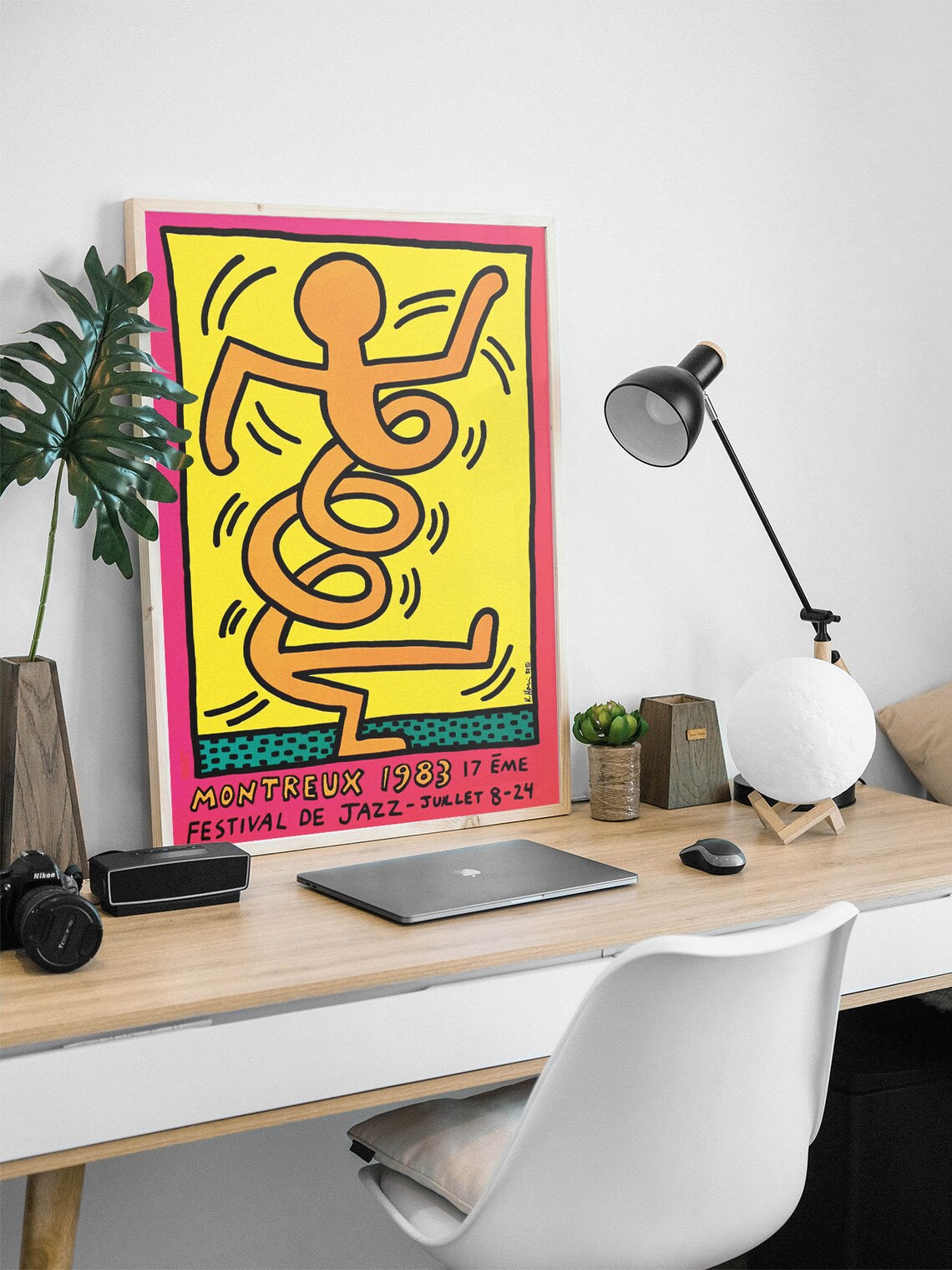 Keith Haring Montreux 1983 Jazz Festival Dancing Figure Poster - Image 2