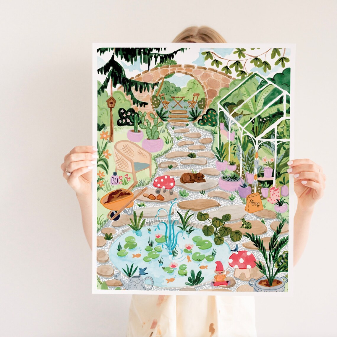 Secret Garden Botanical Art Print by Sabina Fenn - Image 4