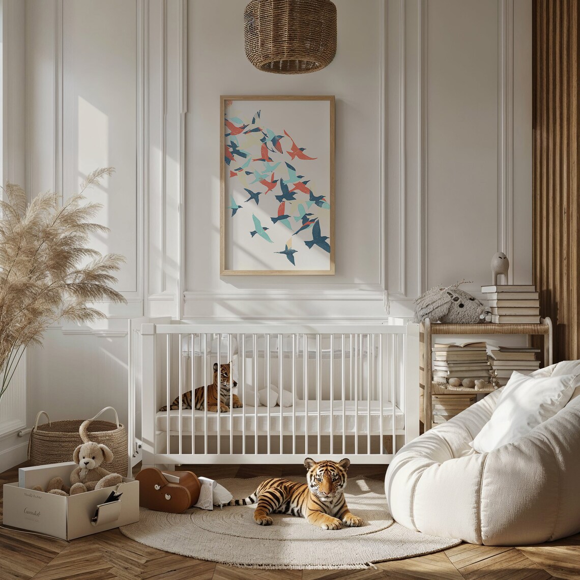 Bird Flock Nursery Wall Art, Migration Art Print - Image 3