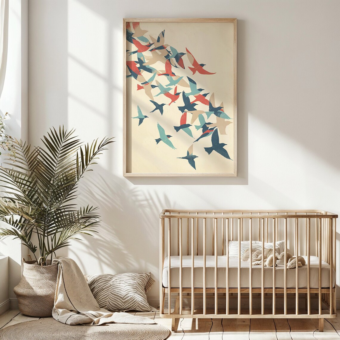Bird Flock Nursery Wall Art, Migration Art Print - Image 4