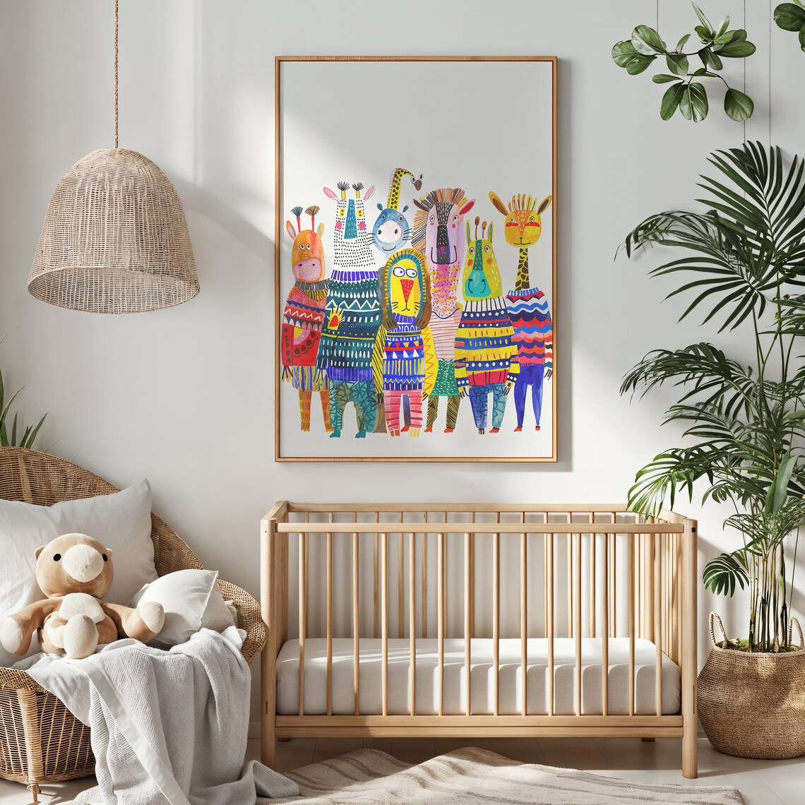 Safari Animals Nursery Wall Art, Jungle Posters - Image 3