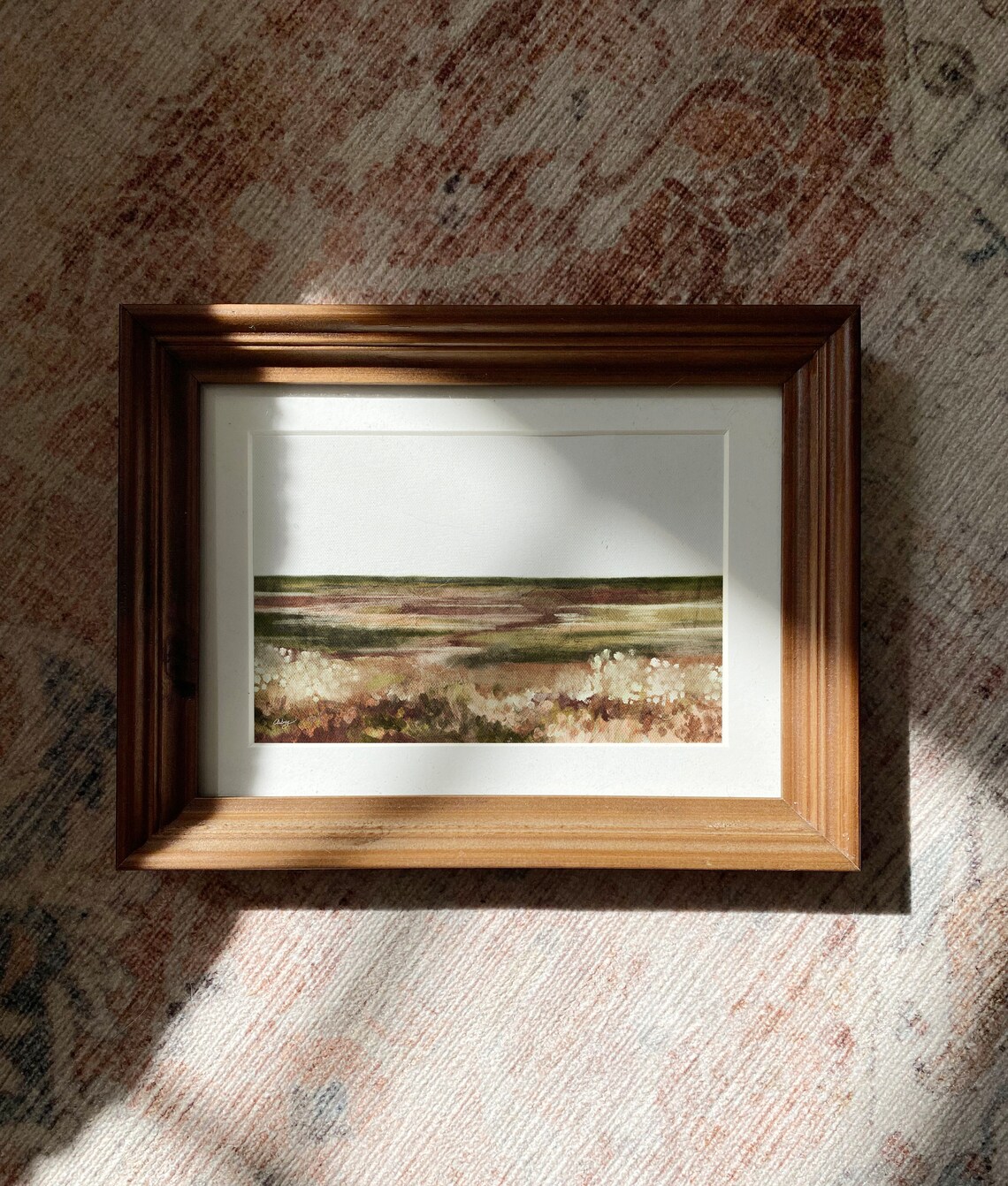 Abstract Meadow Landscape Art Print, Vintage Style - Image 3