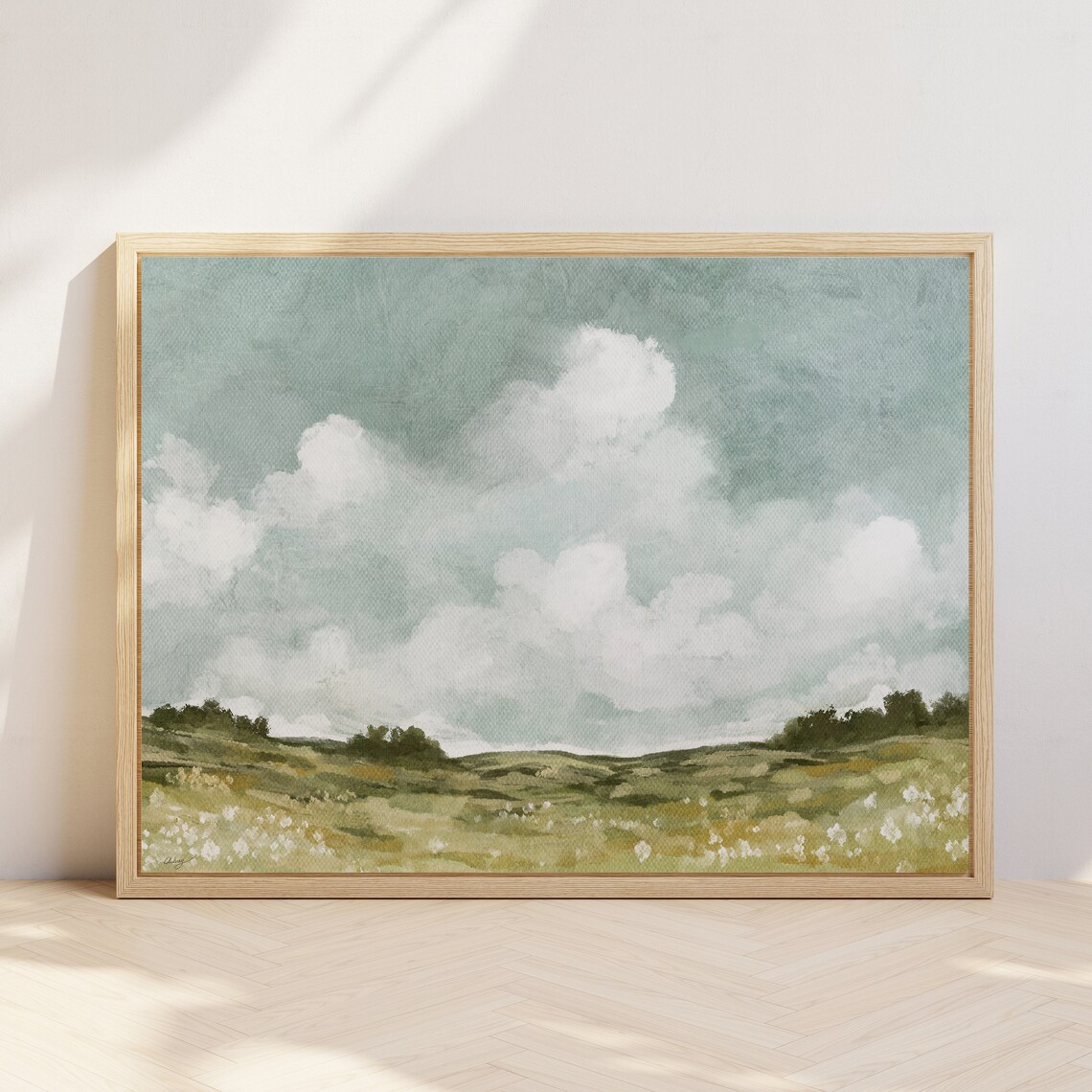 Country Spring Landscape, Vintage Inspired Art Print - Image 2