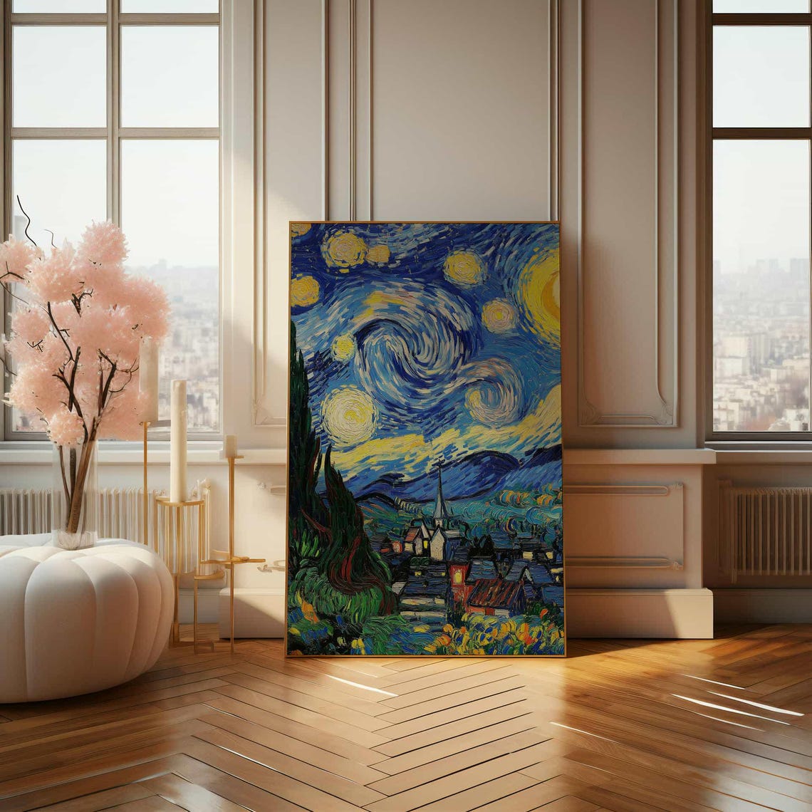 Impressionist Starry Night Poster Beautiful Van Gogh Inspired Art - Image 4
