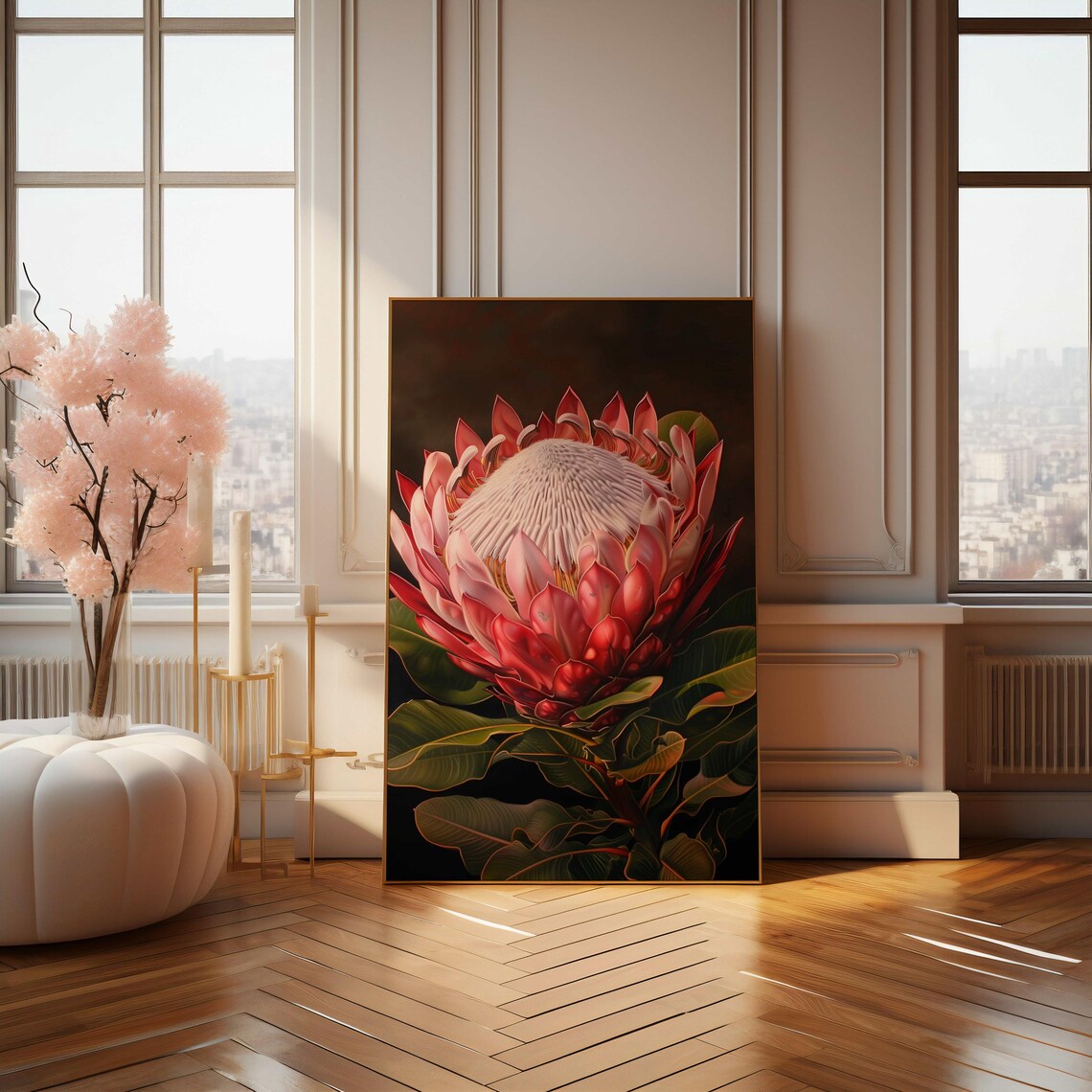 Protea Flower Botanical Art Print, Home Wall Decor - Image 4