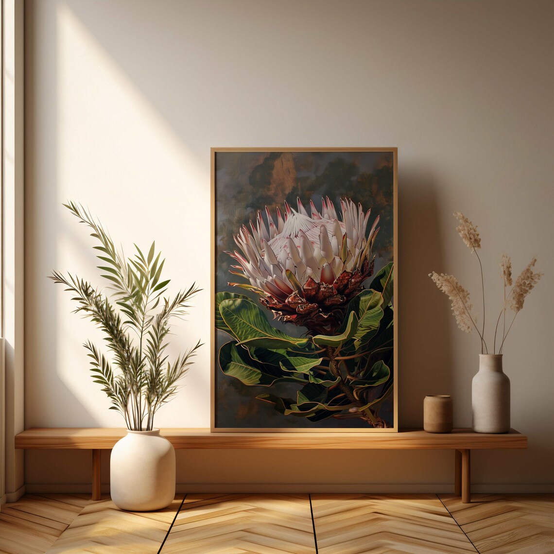 Protea Flower Botanical Poster, Floral Wall Art Print - Image 3
