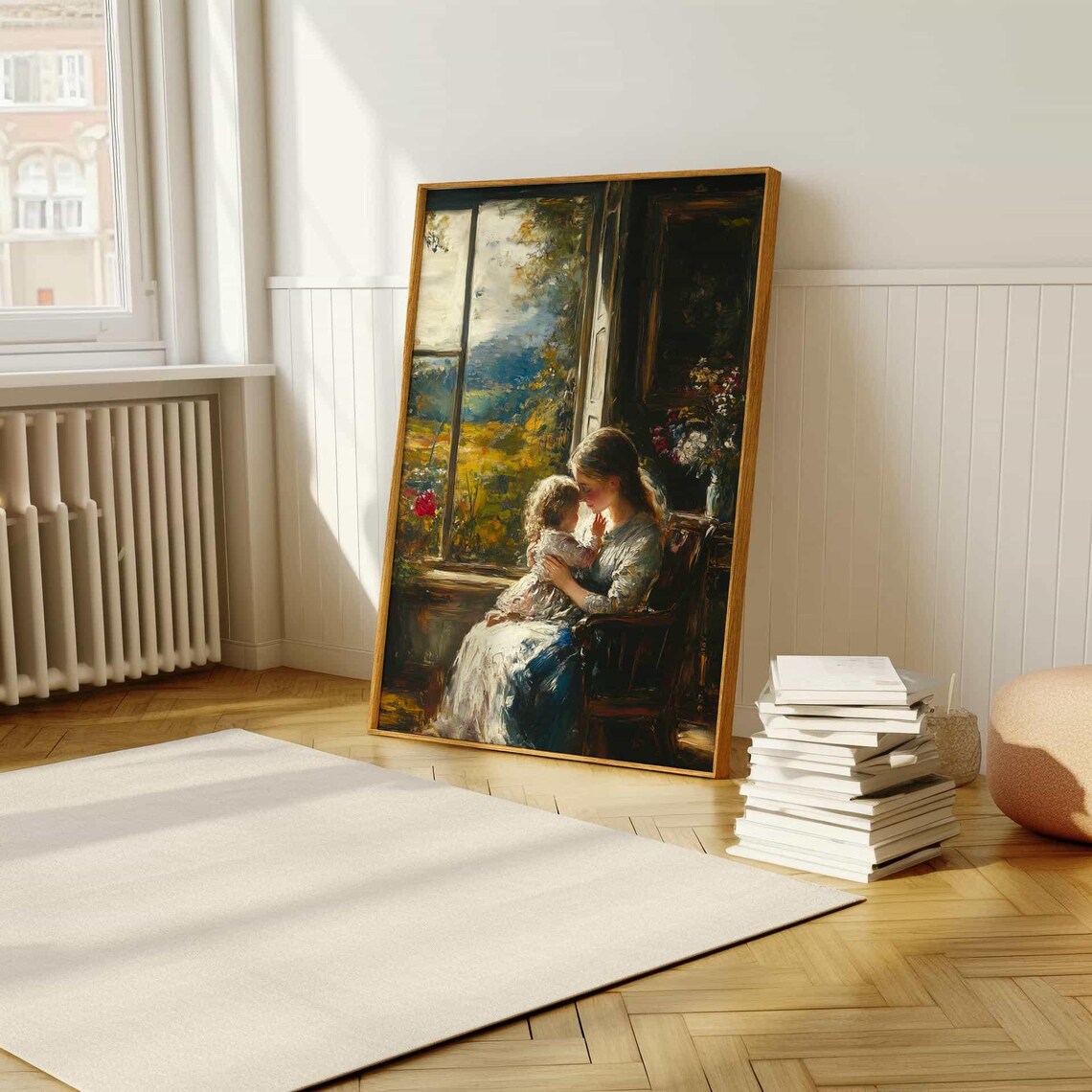 Mother and Child Romantic Impressionist Art Print - Image 5