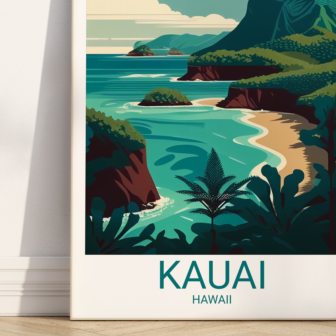 Kauai Vintage Travel Poster, Hawaii Art Print - Image 4