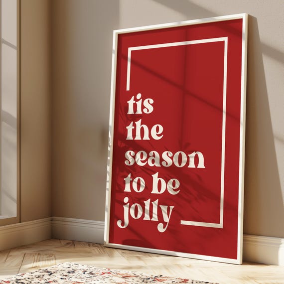 Tis The Season To Be Jolly Christmas Art Print