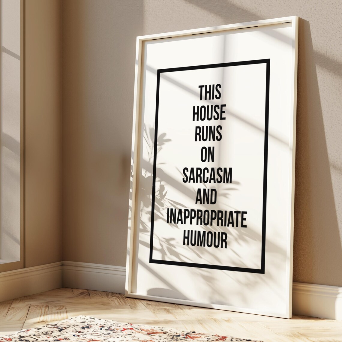 Funny Welcome Sign Humor Quote Art Print
