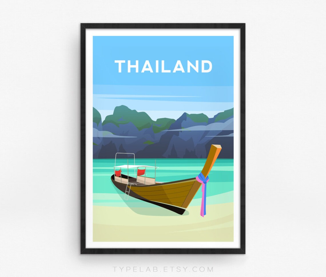 Thailand Phi Phi Island Travel Poster, East Asia - Image 2
