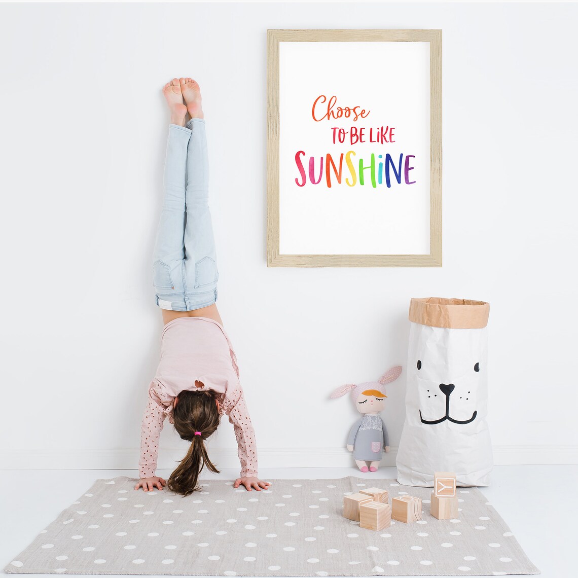 Sunshine Quote Positive Growth Mindset Art Print - Image 2
